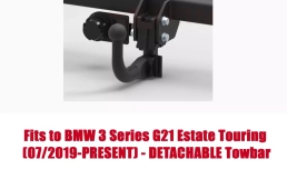 Detachable Swan Neck Tow Bar For BMW 3 G21 Estate (Touring) (2019-) B-091