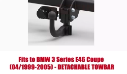 Detachable Swan Neck Tow Bar For BMW 3 E46 Coupe (99-05) B-069
