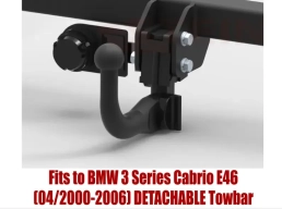 Detachable Swan Neck Tow Bar For BMW 3 Series E46 Cabrio (2000-2006) B-069