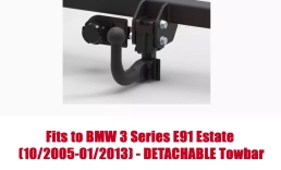 Detachable Swan Neck Tow Bar For BMW 3 Series E91 Estate (2005-2013) B-046