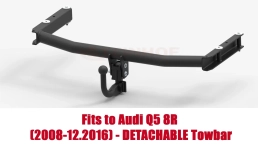 Detachable Swan Neck Tow Bar For Audi Q5 (8R) (incl. AdBlue) (incl. panoramic roof) (2008-2016) A-106