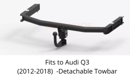 Detachable Swan Neck Tow Bar For Audi Q3 (8UB/8UG) (incl. Quattro) (2011-2018) A-097