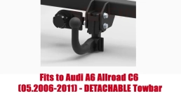 Detachable Swan Neck Tow Bar For Audi A6 Allroad C6 Estate (Quattro) (2006-2011) A-103