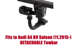 Detachable Swan Neck Tow Bar For Audi A4 B9 Saloon 4D (incl. Quattro) (excl. S line / S4) (2015-2024) A-122