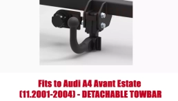 Detachable Swan Neck Tow Bar For Audi A4 Estate (incl. Quattro) (2001-2004) A-084