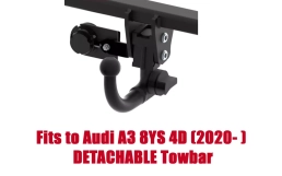 Detachable Swan Neck Tow Bar For Audi A3 4D (8YS)  incl. S line (2020- ) A-126