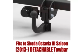 Detachable Swan Neck Tow Bar For SKODA Octavia III Saloon (2013-2020) V-063