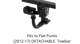 Detachable Swan Neck Tow Bar For Fiat Punto (2012-2018) F-125