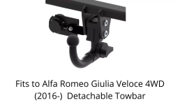 Detachable Swan Neck Tow Bar For Alfa Romeo Giulia Veloce(2016-) A-040