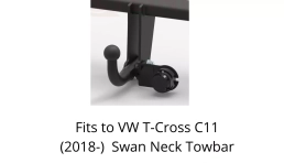 Swan Neck Tow Bar For Volkswagen T-Cross C11 (2018-23) V-164