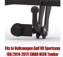 Swan Neck Tow Bar For Volkswagen Golf VII Sportsvan (2014-2017) V-066