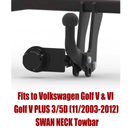Swan Neck Tow Bar For Volkswagen Golf V & VI & PLUS 3/5D (2003-12) V-058