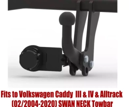 Swan Neck Tow Bar For VW Caddy III/IV/Alltrack (incl. Maxi) (excl. CNG) (2004-2020) V-028
