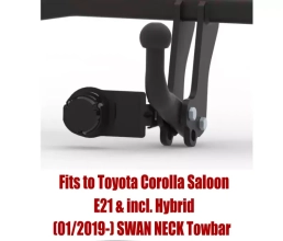 Swan Neck Tow Bar For TOYOTA Corolla 4D E21 (incl.Hybrid) (2019-) T-138