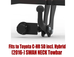 Swan Neck Tow Bar For TOYOTA C-HR 5D (incl. Hybrid) (2016-) T-132