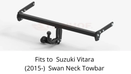 Swan Neck Tow Bar For Suzuki Vitara 5D 2WD/4WD face lift (2015-) S-389