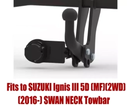 Swan Neck Tow Bar For SUZUKI Ignis III (MF) 5D (2WD) (2016-) S-420