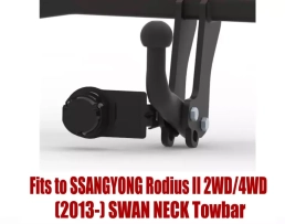 Swan Neck Tow Bar For SSANGYONG Rodius I & II 2WD / 4WD (2004-) S-478