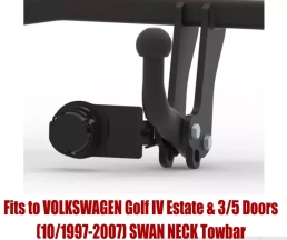 Swan Neck Tow Bar For VW Golf IV Estate (excl.4x4) (1999-2007) V-056