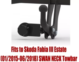 Swan Neck Tow Bar For SKODA Fabia III Estate (2015-2018) S-278