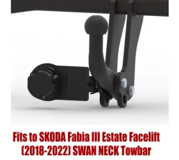 Swan Neck Tow Bar For SKODA Fabia III Estate Facelift (2018-2022) S-301