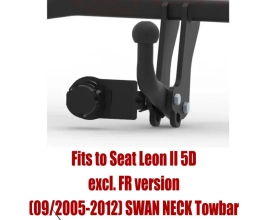 Swan Neck Tow Bar For SEAT Leon II 5D (excl. FR version) (2005-2012) S-101