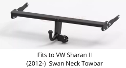 Swan Neck Tow Bar For Volkswagen Sharan (2012-) V-156