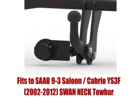 Swan Neck Tow Bar For SAAB 9-3 Saloon Cabrio YS3F (2002-2012) S-014