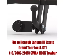 Swan Neck Tow Bar For RENAULT Laguna III Estate Grand Tour  (Kombi) (excl. GT) (2007-2015) R-089