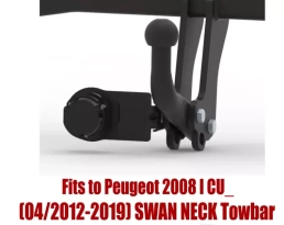 Swan Neck Tow Bar For PEUGEOT 2008 I CU_ (2012-2019) P-050