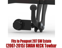 Swan Neck Tow Bar For PEUGEOT 207 SW Estate (2007-2015) P-023
