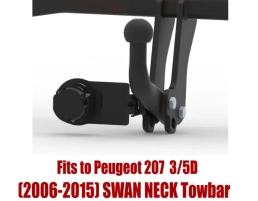 Swan Neck Tow Bar For PEUGEOT 207 3/5D (2006-2015) P-027
