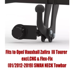 Swan Neck Tow Bar For VAUXHALL Zafira III Tourer (excl.CNG)(excl. Flex-Fix) (2012-2019) O-234