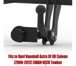 Swan Neck  Tow Bar For VAUXHALL Astra III H Saloon (2008-2012) O-136