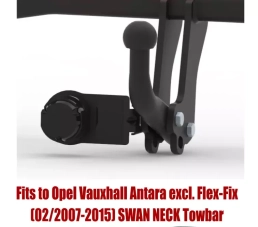 Swan Neck Tow Bar For VAUXHALL Antara (2007-2015) O-093