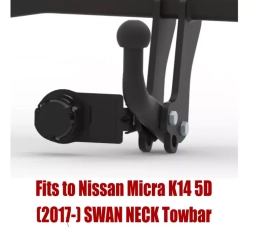 Swan Neck Tow Bar For NISSAN Micra (K14) 5D (2017-) N-059