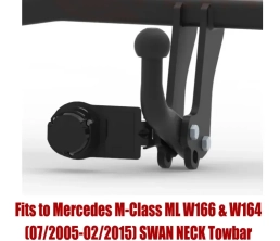 Swan Neck Tow Bar For MERCEDES M-Class ML (2005-2015) M-128