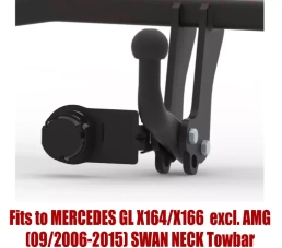 Swan Neck Tow Bar For MERCEDES GL (X164/X166) (excl. AMG) (2006-2019) M-142