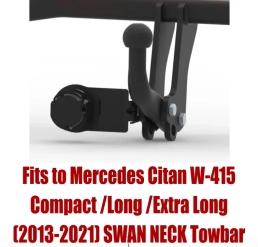 Swan Neck Tow Bar For MERCEDES Citan (W415) (Compact /Long /Extra Long) (2013-2021) M-103