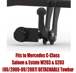 Swan Neck  Tow Bar For MERCEDES C-Class (W203/S203) (2000-2007) M-113