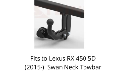 Swan Neck Tow Bar For Lexus RX 450 (5D excl. version with height control suspension)  (2009-2019) L-163