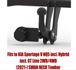 Swan Neck Tow Bar For KIA Sportage V NQ5 (2WD/4WD) (incl. Hybrid) (incl. GT Line) (2021-) K-098