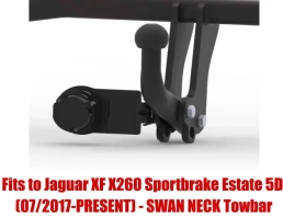 Swan Neck Tow Bar For Jaguar XF X260 Estate (2017-PRESENT) J-016
