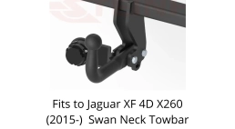 Swan Neck Tow Bar For JAGUAR XF 4D X260 (2015-) J-010