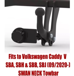 Swan Neck Tow Bar For Volkswagen Caddy V (SBA, SBH)  (SBB, SBJ)(09/2020-) V-078