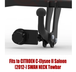Swan Neck Tow Bar For Citroen C-Elysee II Saloon 2012 - C-045