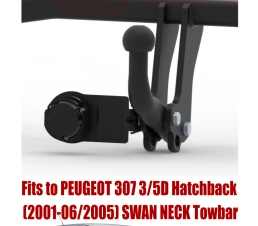 Swan Neck Tow Bar For PEUGEOT 307 3/5D Hatchback (2001-2005)  C-026