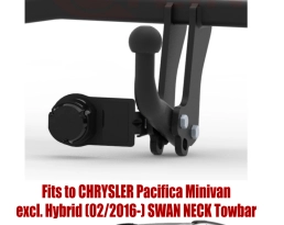 Swan Neck Tow Bar For CHRYSLER Pacifica Minivan (Incl. Hybrid/Facelift) (2016-) C-217