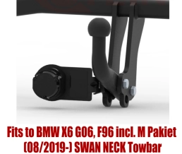 Swan Neck Tow Bar For BMW X6 (G06, F96) (2019-) B-088