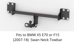 Swan Neck Tow Bar For BMW X5 E70 & F15 (2007-2018) B-060